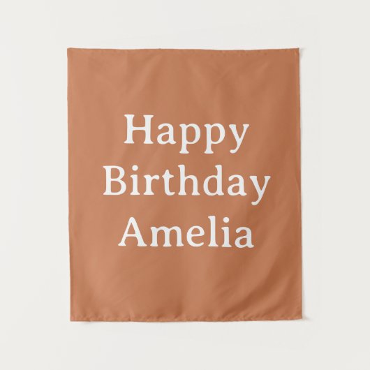 Personalized Birthday Banner Custom Name Flag Wall Wandteppich (Vorderseite)