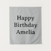 Personalized Birthday Banner Custom Name Flag Wall Wandteppich (Vorderseite)