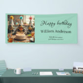 Personalized birthday banner with turtles (Messe)