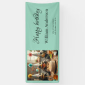 Personalized birthday banner with turtles (Vertikal)