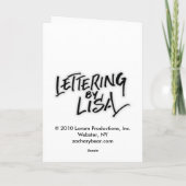 Personalized Birthday Blessings Greeting Card Karte (Rückseite)