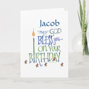 Personalized Birthday Blessings Greeting Card Karte