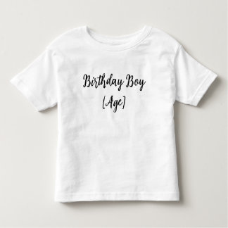 Personalized Birthday Boy Toddler – Custom Age Kleinkind T-shirt