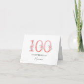 Personalized birthday card 100 karte (Vorderseite)