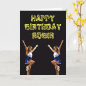 Personalized Birthday Card with Cheerleaders Karte (Gelbe Blume)