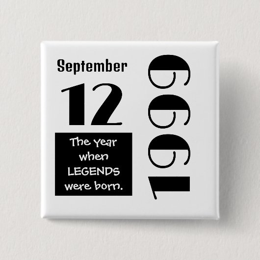 Personalized Birthday Gift  Button (Vorderseite)