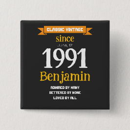 Personalized Birthday Gift Button