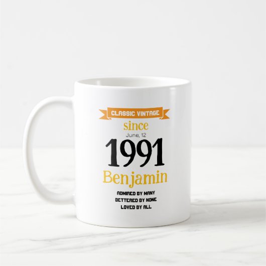 Personalized Birthday Gift Kaffeetasse (Links)