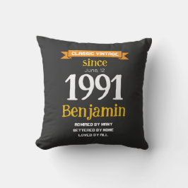 Personalized Birthday Gift Kissen