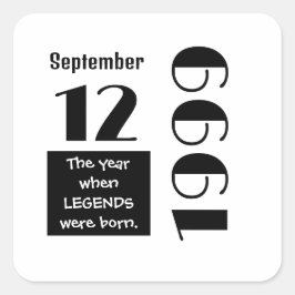 Personalized Birthday Gift  Quadratischer Aufkleber