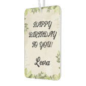 Personalized Birthday Message Gift Autolufterfrischer (Links)