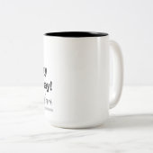 Personalized birthday mug, custom birthday gift zweifarbige tasse (VorderseiteRechts)