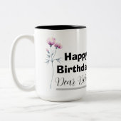 Personalized birthday mug, custom birthday gift zweifarbige tasse (Links)