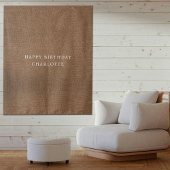 Personalized Birthday Name Flag Fabric Banner Wandteppich