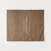 Personalized Birthday Name Flag Fabric Banner Wandteppich (Vorderseite (Horizontal))