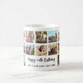 Personalized Birthday Photo Collage Mug Kaffeetasse (Mittel)