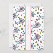 Personalized Birthday Pink Bow Sweet Invitation Einladung (Rückseite)