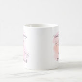 Personalized Birthday Pink Coquette Bow Mug Kaffeetasse (Mittel)