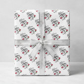 Personalized Birthday Pink Rose  Geschenkpapier