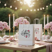 Personalized Birthday Pink Rose  Runder Aufkleber