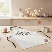 Personalized Birthday Pink Rose Schürze