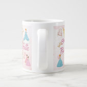 Personalized birthday princess mug, Jumbo-Tasse (Rückseite)