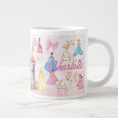 Personalized birthday princess mug, Jumbo-Tasse (Rechts)