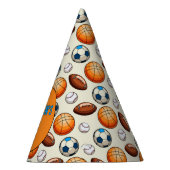 Personalized Birthday Sports Theme Partyhütchen (Rechts)