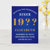 Personalized Birthday Standards Add Your Name Karte (Gelbe Blume)