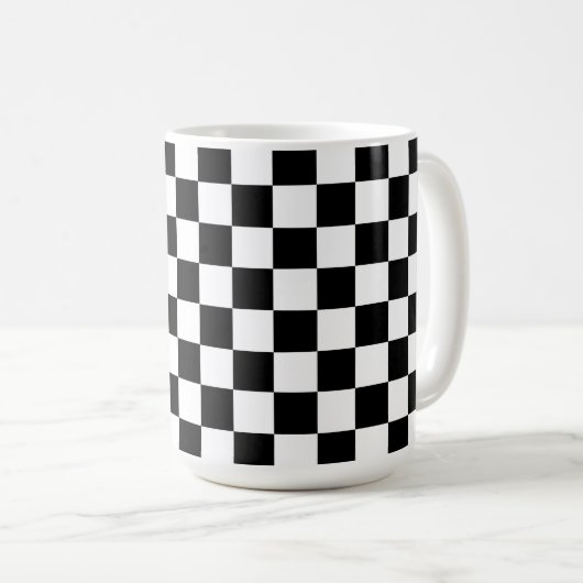 Personalized Black and White Kaffeetasse (VorderseiteRechts)