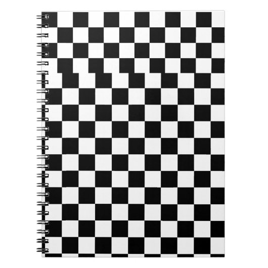 Personalized Black and White Notizblock (Vorderseite)