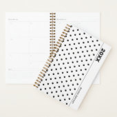 Personalized Black and White Polka Dot Planner Planer (Anzeige)