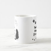 Personalized Black Cat Mug Kaffeetasse (Mittel)