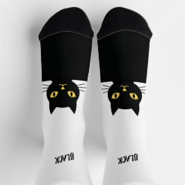 Personalized Black Cat Socks - Cat Lovers gift Socken