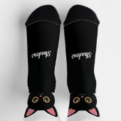 Personalized Black Cat Socks - Gift For Cat lovers Socken (Oben)