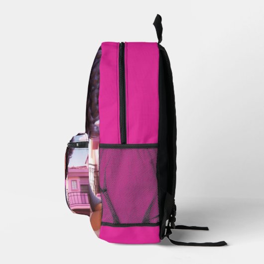 Personalized Black doll  Bedruckter Rucksack (Rechts)