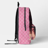 Personalized Black doll plaid Bedruckter Rucksack (Links)