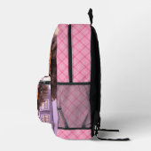 Personalized Black doll plaid Bedruckter Rucksack (Rechts)