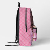 Personalized Black doll plaid Bedruckter Rucksack (Links)