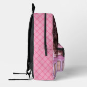 Personalized Black doll plaid Bedruckter Rucksack (Links)