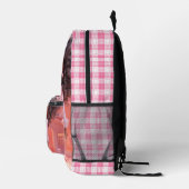 Personalized Black doll plaid  Bedruckter Rucksack (Rechts)