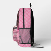 Personalized Black doll plaid Bedruckter Rucksack (Rechts)