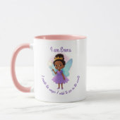 Personalized Black Fairy Girl Mug Tasse (Links)
