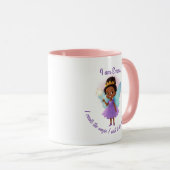 Personalized Black Fairy Girl Mug Tasse (VorderseiteRechts)