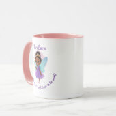 Personalized Black Fairy Girl Mug Tasse (Vorderseite Links)
