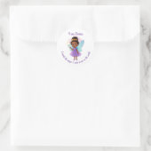 Personalized Black Fairy Girl Stickers (Tasche)