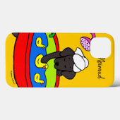 Personalized Black Labrador Rubber Ducks Case Dark (Rückseite (Horizontal))