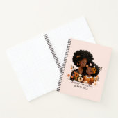 Personalized Black Mom and Daughter (13) Notizblock (Innenseite)