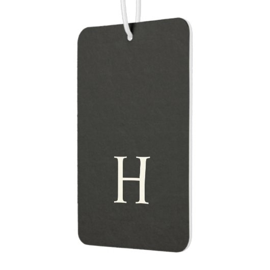 Personalized Black Monogram Autolufterfrischer (Links)