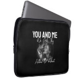 Personalized Black Photo Couple You and Me  Laptopschutzhülle (Vorne Rechts)